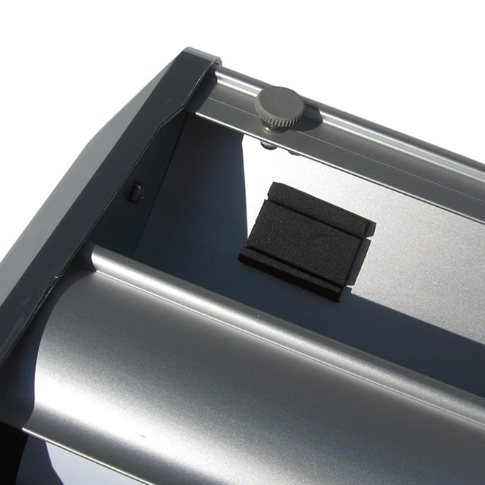 Delta Lite Classic Roll-up 85 x 200 cm rolled advertising stand with a printout