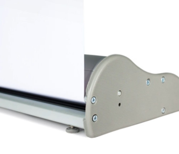 Orient Roll-up 85 x 200 cm rolled advertising stand with a printout