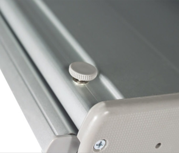 Orient Roll-up 200 x 200 cm rolled advertising stand with a printout