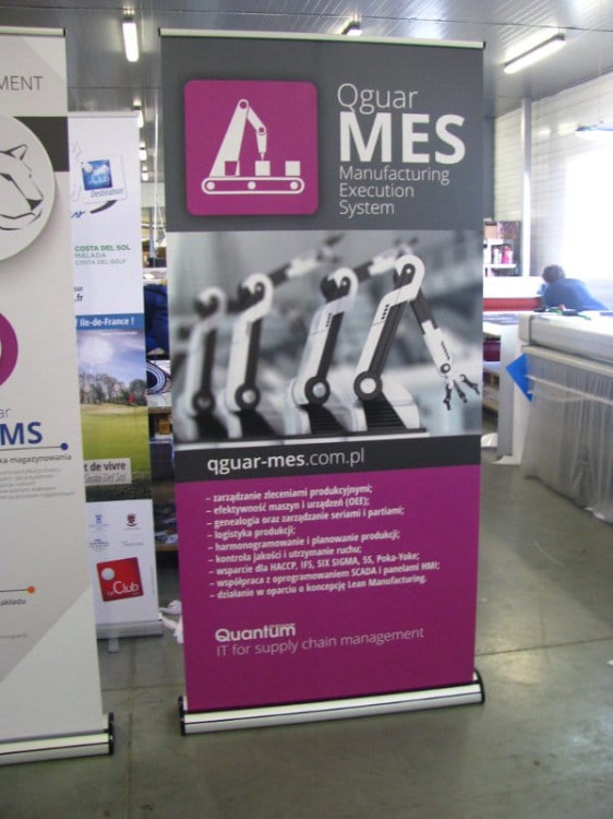 Purchased at Retio - Barracuda Roll-up  240 x 200 cm roll-up advertising stand with a print