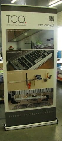 Purchased at Retio - Barracuda Roll-up  240 x 200 cm roll-up advertising stand with a print