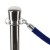 BSR Premium Barrier Rope Blue Velor Chrome 150 cm Border Barrier Rope For Hotel Barrier Posts