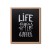 NATURE Economy Chalkboard Light Brown 50 x 80 cm Wooden Board with a Black Surface for Writing with Chalk Markers
