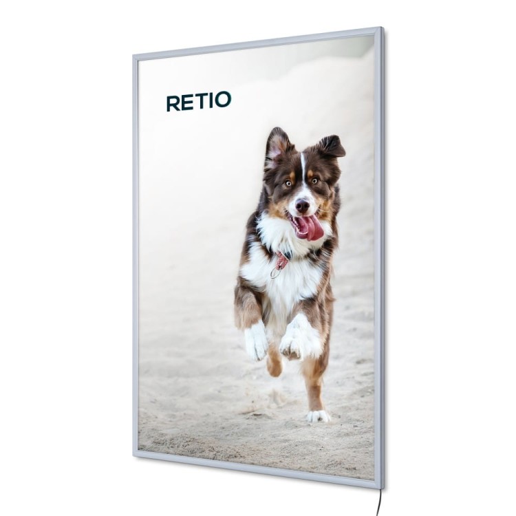 PLED Economy LED Illuminated Frame A0 (84,1 x 118,9 cm) Frame for Poster Photos Picture Snap Lighted Poster Frame High Quality