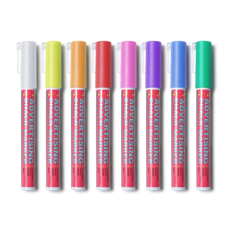 Chalk Marker 3 mm Red Liquid Chalk Marker Pen for Chalkboards