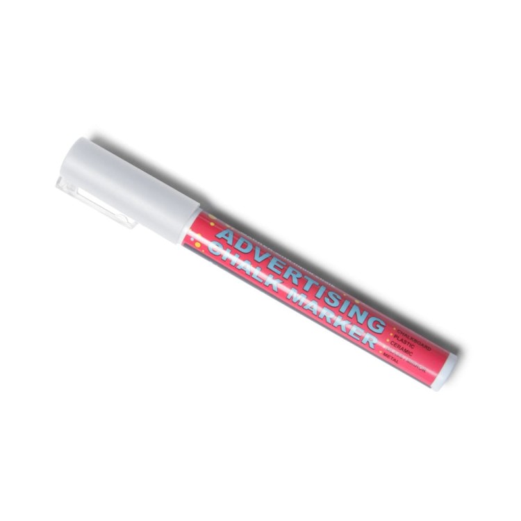 Chalk Marker 3 mm White Liquid Chalk Marker Pen for Chalkboards