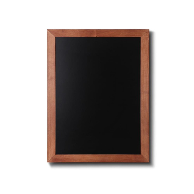 NATURE Chalkboard Light Brown 50 x 60 cm, Wooden Chalkboard with a Black Surface for Writing with Chalk Markers