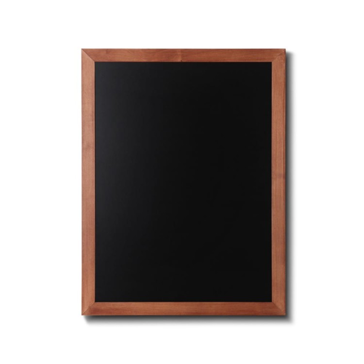 NATURE Chalkboard Light Brown 60 x 80 cm, Wooden Chalkboard with a Black Surface for Writing with Chalk Markers