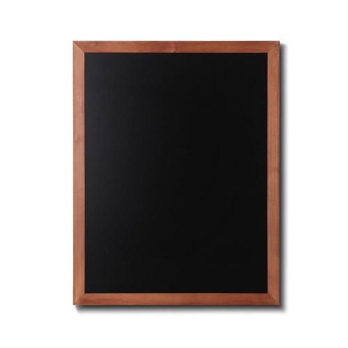 NATURE Chalkboard Light Brown 70 x 90 cm, Wooden Chalkboard with a Black Surface for Writing with Chalk Markers