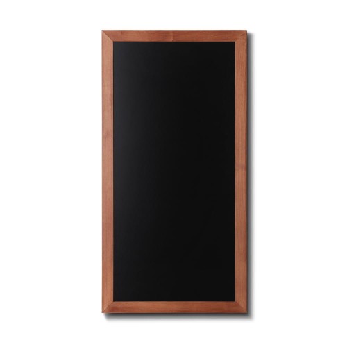 NATURE Chalkboard Light Brown 56 x 100 cm, Wooden Chalkboard with a Black Surface for Writing with Chalk Markers