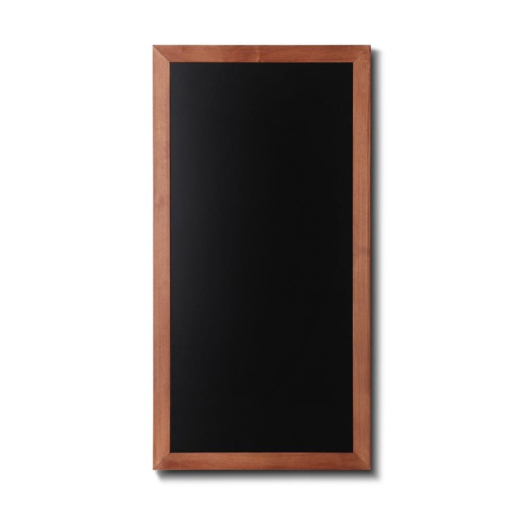 NATURE Chalkboard Light Brown 56 x 100 cm, Wooden Chalkboard with a Black Surface for Writing with Chalk Markers