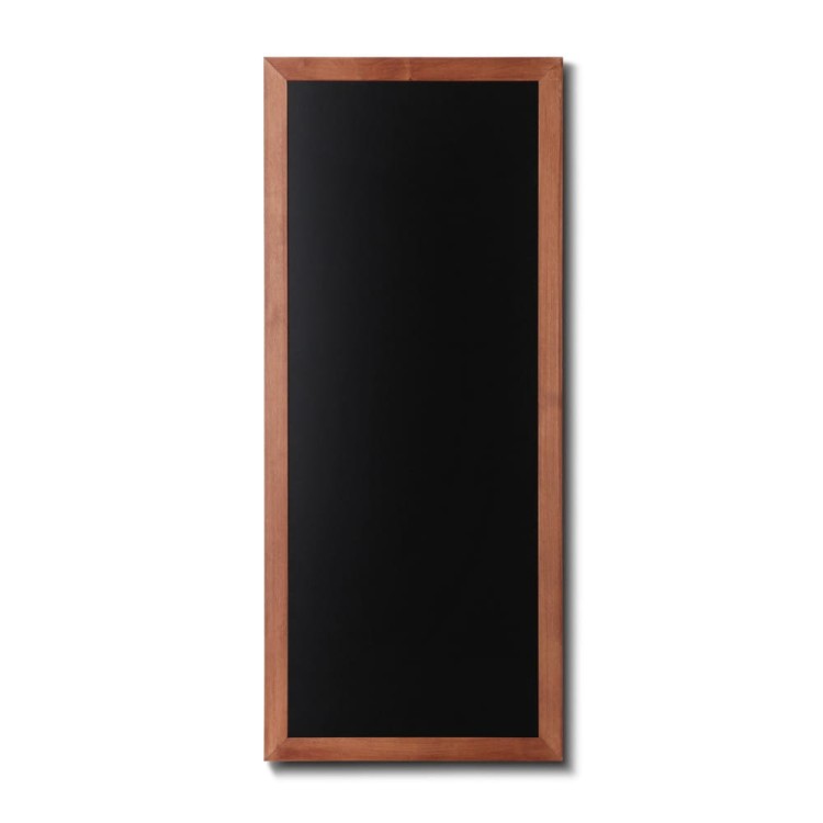 NATURE Chalkboard Light Brown 56 x 120 cm, Wooden Chalkboard with a Black Surface for Writing with Chalk Markers
