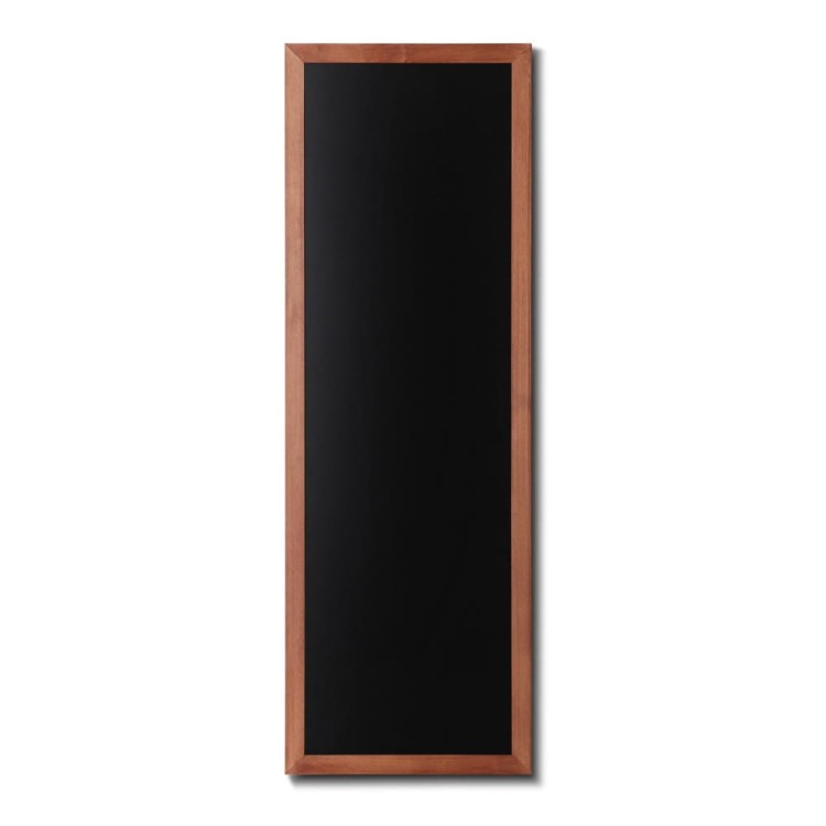 NATURE Chalkboard Light Brown 56 x 150 cm, Wooden Chalkboard with a Black Surface for Writing with Chalk Markers