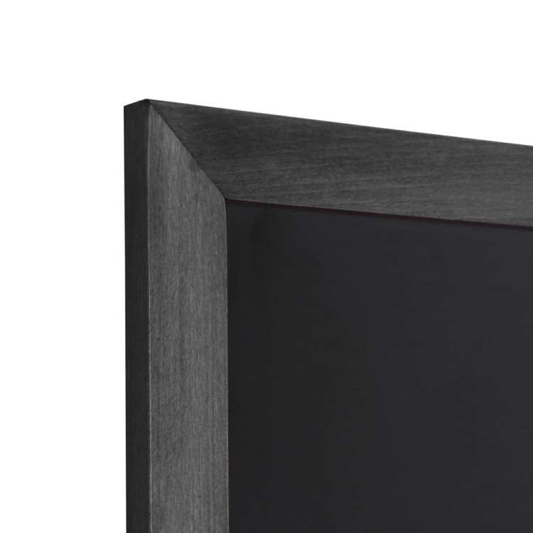 NATURE Chalkboard Black  56 x 170 cm, Wooden Chalkboard with a Black Surface for Writing with Chalk Markers