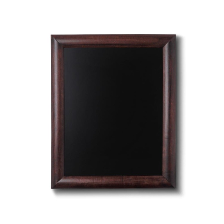 NATURE Chalkboard Dark Brown 30 x 40 cm, Wooden Chalkboard with a Black Surface for Writing with Chalk Markers