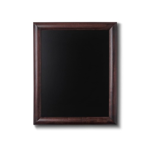 NATURE Chalkboard Dark Brown 40 x 50 cm, Wooden Chalkboard with a Black Surface for Writing with Chalk Markers