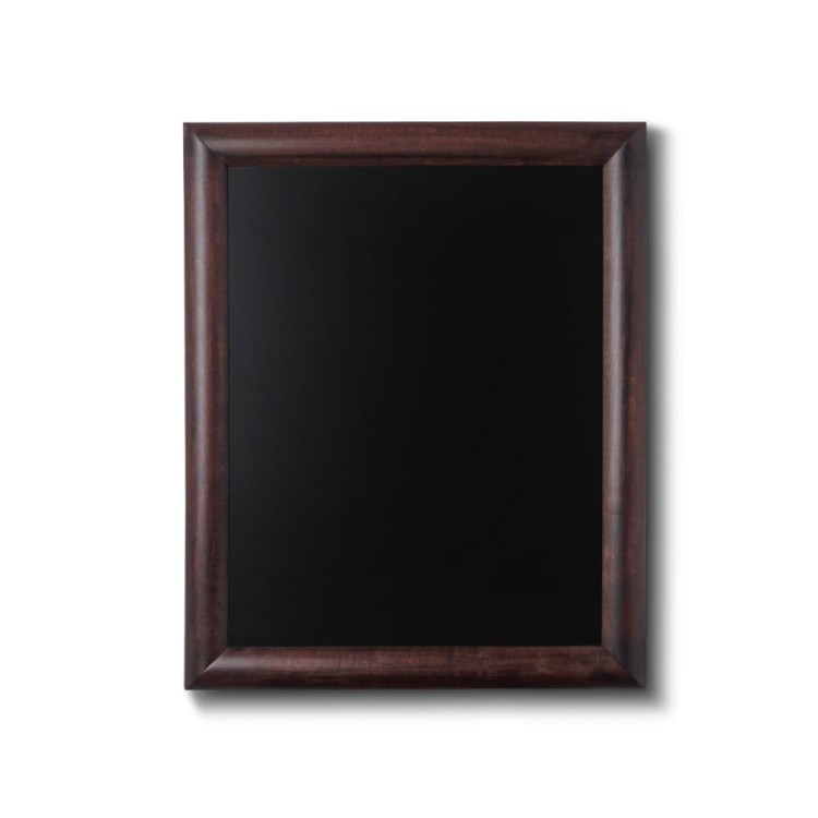 NATURE Chalkboard Dark Brown 40 x 50 cm, Wooden Chalkboard with a Black Surface for Writing with Chalk Markers
