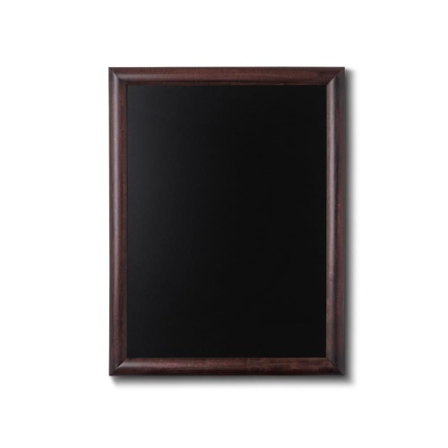 NATURE Chalkboard Dark Brown 50 x 60 cm, Wooden Chalkboard with a Black Surface for Writing with Chalk Markers