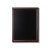 NATURE Chalkboard Dark Brown 50 x 60 cm, Wooden Chalkboard with a Black Surface for Writing with Chalk Markers