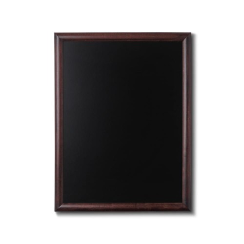 NATURE Chalkboard Dark Brown 60 x 80 cm, Wooden Chalkboard with a Black Surface for Writing with Chalk Markers