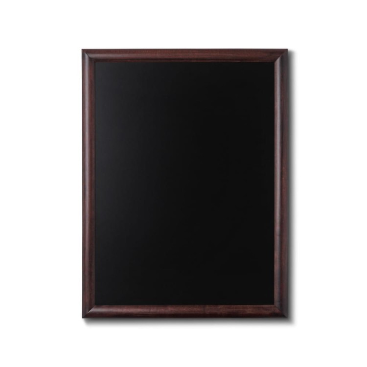 NATURE Chalkboard Dark Brown 60 x 80 cm, Wooden Chalkboard with a Black Surface for Writing with Chalk Markers