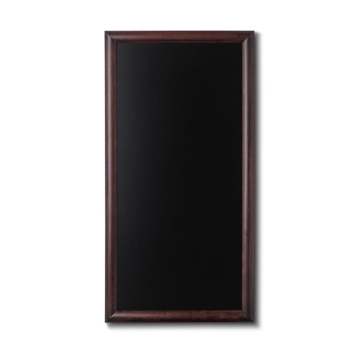 NATURE Chalkboard Dark Brown 56 x 100 cm, Wooden Chalkboard with a Black Surface for Writing with Chalk Markers