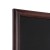 NATURE Chalkboard Dark Brown 56 x 120 cm, Wooden Chalkboard with a Black Surface for Writing with Chalk Markers