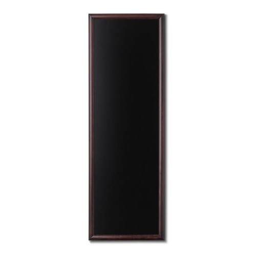 NATURE Chalkboard Dark Brown 56 x 150 cm, Wooden Chalkboard with a Black Surface for Writing with Chalk Markers