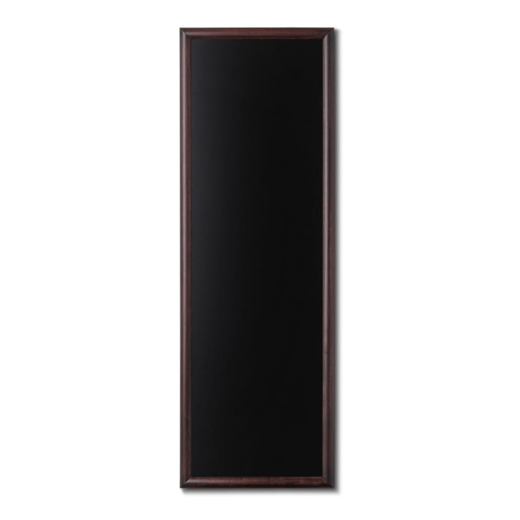 NATURE Chalkboard Dark Brown 56 x 150 cm, Wooden Chalkboard with a Black Surface for Writing with Chalk Markers