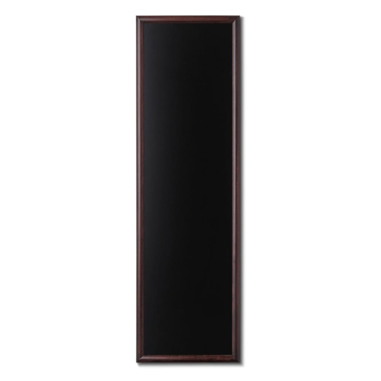 NATURE Chalkboard Dark Brown 56 x 170 cm, Wooden Chalkboard with a Black Surface for Writing with Chalk Markers