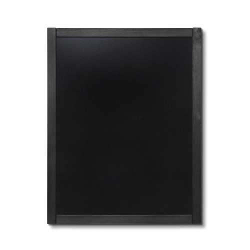 NATURE Classic Chalkboard  Black 70 x 90 cm, Wooden Chalkboard with a Black Surface for Writing with Chalk Markers