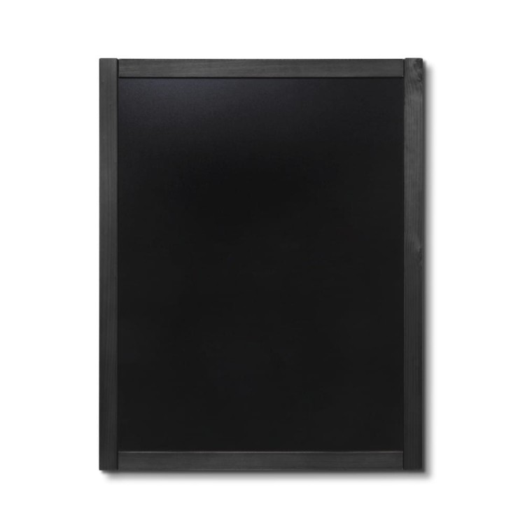 NATURE Classic Chalkboard  Black 70 x 90 cm, Wooden Chalkboard with a Black Surface for Writing with Chalk Markers