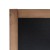 NATURE Classic Chalkboard  Light brown 50 x 60 cm, Wooden Chalkboard with a Black Surface for Writing with Chalk Markers