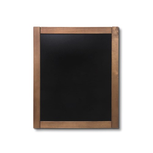 NATURE Classic Chalkboard  Light brown 50 x 60 cm, Wooden Chalkboard with a Black Surface for Writing with Chalk Markers