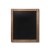 NATURE Classic Chalkboard  Light brown 50 x 60 cm, Wooden Chalkboard with a Black Surface for Writing with Chalk Markers