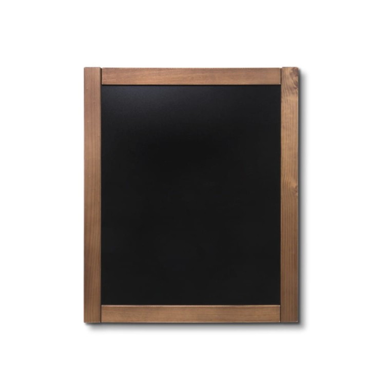 NATURE Classic Chalkboard  Light brown 50 x 60 cm, Wooden Chalkboard with a Black Surface for Writing with Chalk Markers