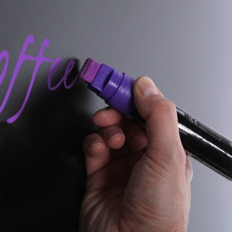 NATURE Classic Chalkboard  Dark brown 50 x 60 cm, Wooden Chalkboard with a Black Surface for Writing with Chalk Markers