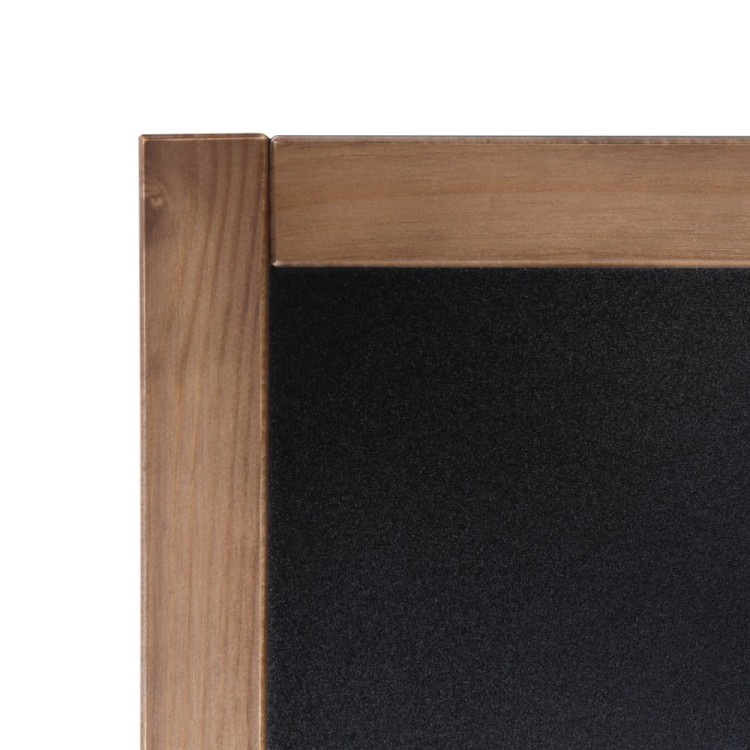 NATURE Classic Chalkboard  Light brown 60 x 80 cm, Wooden Chalkboard with a Black Surface for Writing with Chalk Markers