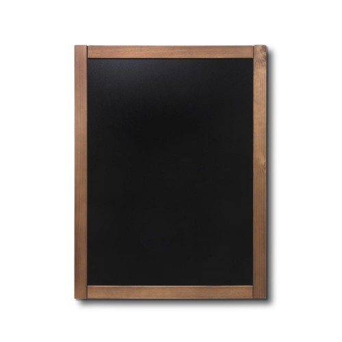 NATURE Classic Chalkboard  Light brown 60 x 80 cm, Wooden Chalkboard with a Black Surface for Writing with Chalk Markers