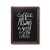 NATURE Classic Chalkboard  Dark brown 60 x 80 cm, Wooden Chalkboard with a Black Surface for Writing with Chalk Markers