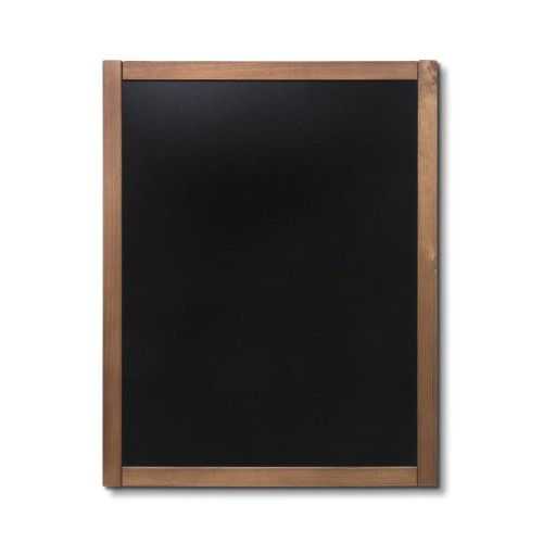 NATURE Classic Chalkboard  Light brown 70 x 90 cm, Wooden Chalkboard with a Black Surface for Writing with Chalk Markers