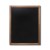 NATURE Classic Chalkboard  Light brown 70 x 90 cm, Wooden Chalkboard with a Black Surface for Writing with Chalk Markers