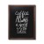 NATURE Classic Chalkboard  Dark brown 70 x 90 cm, Wooden Chalkboard with a Black Surface for Writing with Chalk Markers