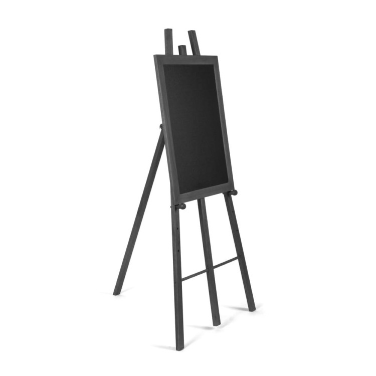 NATURE Wooden Easel Black 76 x 161 cm NATURE Chalkboard Easel