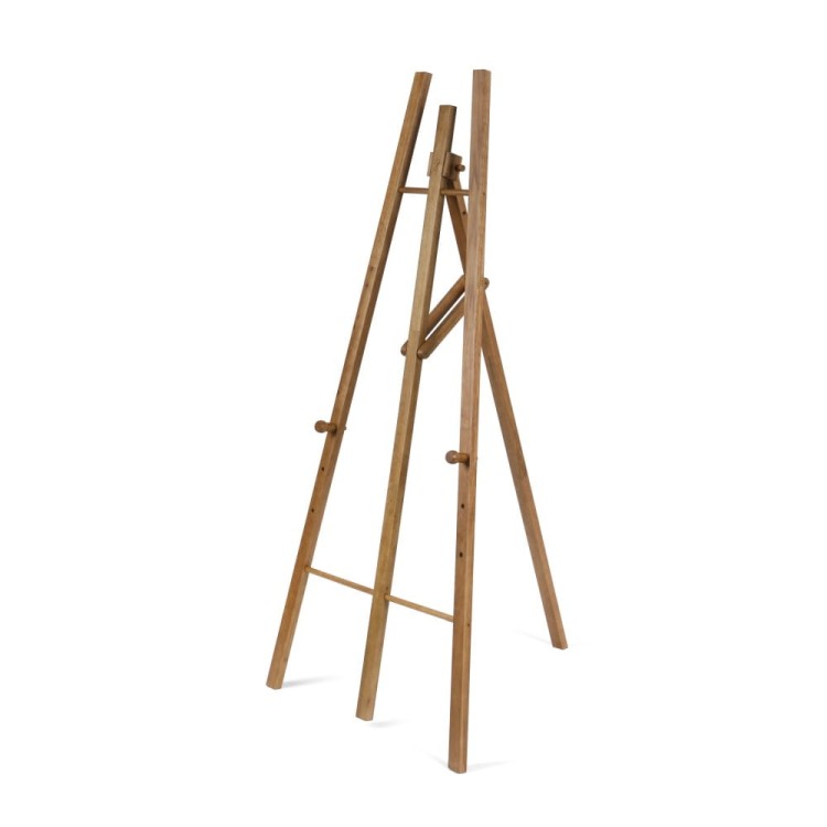 NATURE Wooden Easel Light Brown 76 x 161 cm NATURE Chalkboard Easel