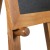 NATURE Wooden Easel Light Brown 76 x 161 cm NATURE Chalkboard Easel