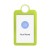 Colourful Badge on a Lanyard Yellow 54 x 85 mm ID Badge Holder Plate Name Badge Pendant Silicone Badge Holder 5.4 x 8.5 cm