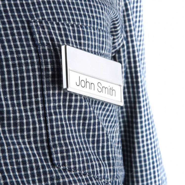 Magnetic Badge 70 x 34 mm ID Holder for a Badge Magnetic Plate Name Badge 7.0 x 3.4 cm