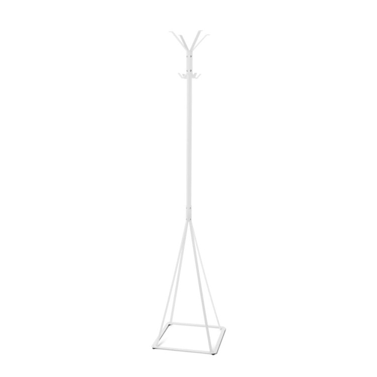 CLASSIC Standing Hanger 188 cm White Free-Standing Clothes Hanger Office Hanger Floor Hanger
