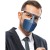 Protective Face Shield with Earmuffs and Eyeglass Holder Blue Plastic Nose and Mouth Protector Face Shield